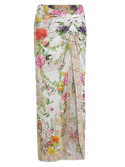 Egyptian Rose Twist Long Skirt
