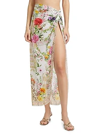 Egyptian Rose Twist Long Skirt