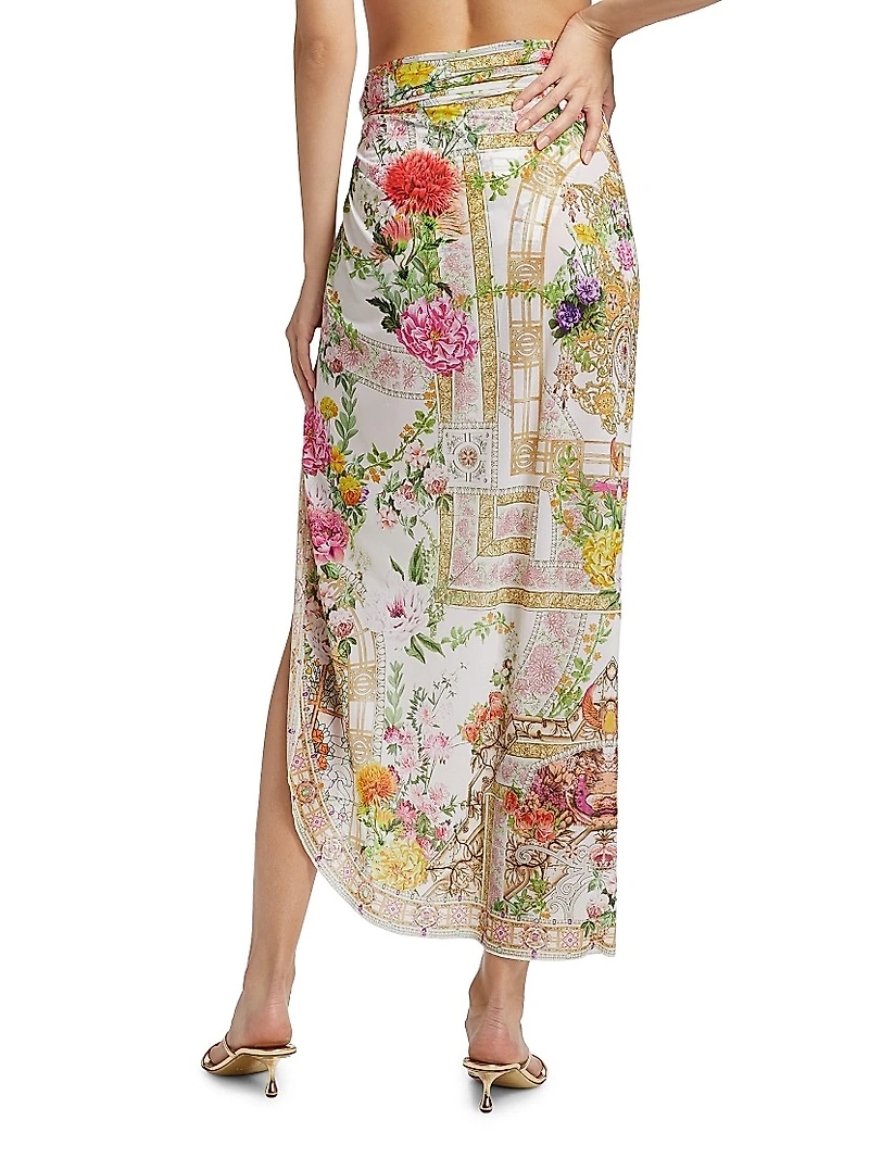 Egyptian Rose Twist Long Skirt