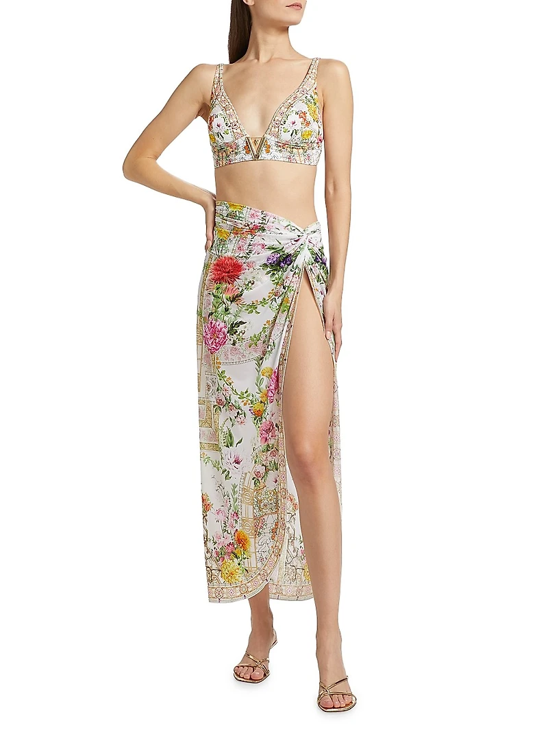 Egyptian Rose Twist Long Skirt