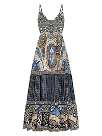 Make Me Your Mosiac Tiered Maxi Dress