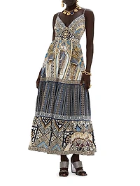 Make Me Your Mosiac Tiered Maxi Dress