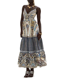 Make Me Your Mosiac Tiered Maxi Dress