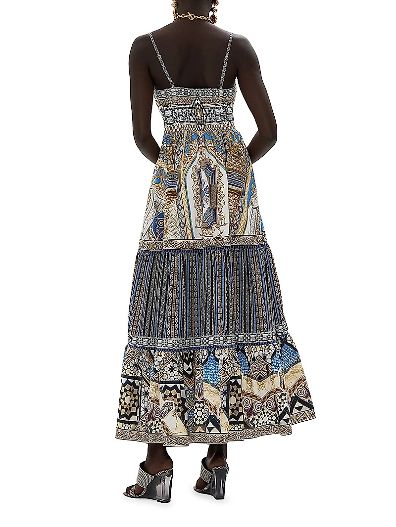 Make Me Your Mosiac Tiered Maxi Dress