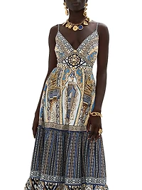 Make Me Your Mosiac Tiered Maxi Dress