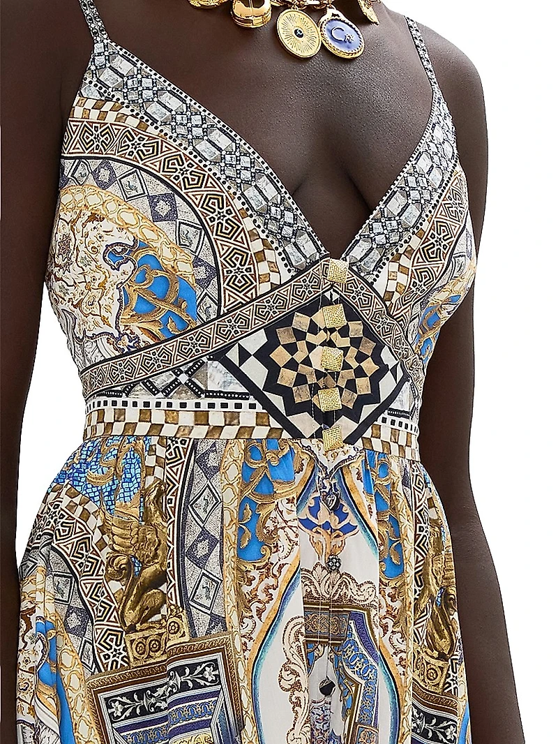 Make Me Your Mosiac Tiered Maxi Dress