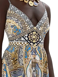 Make Me Your Mosiac Tiered Maxi Dress