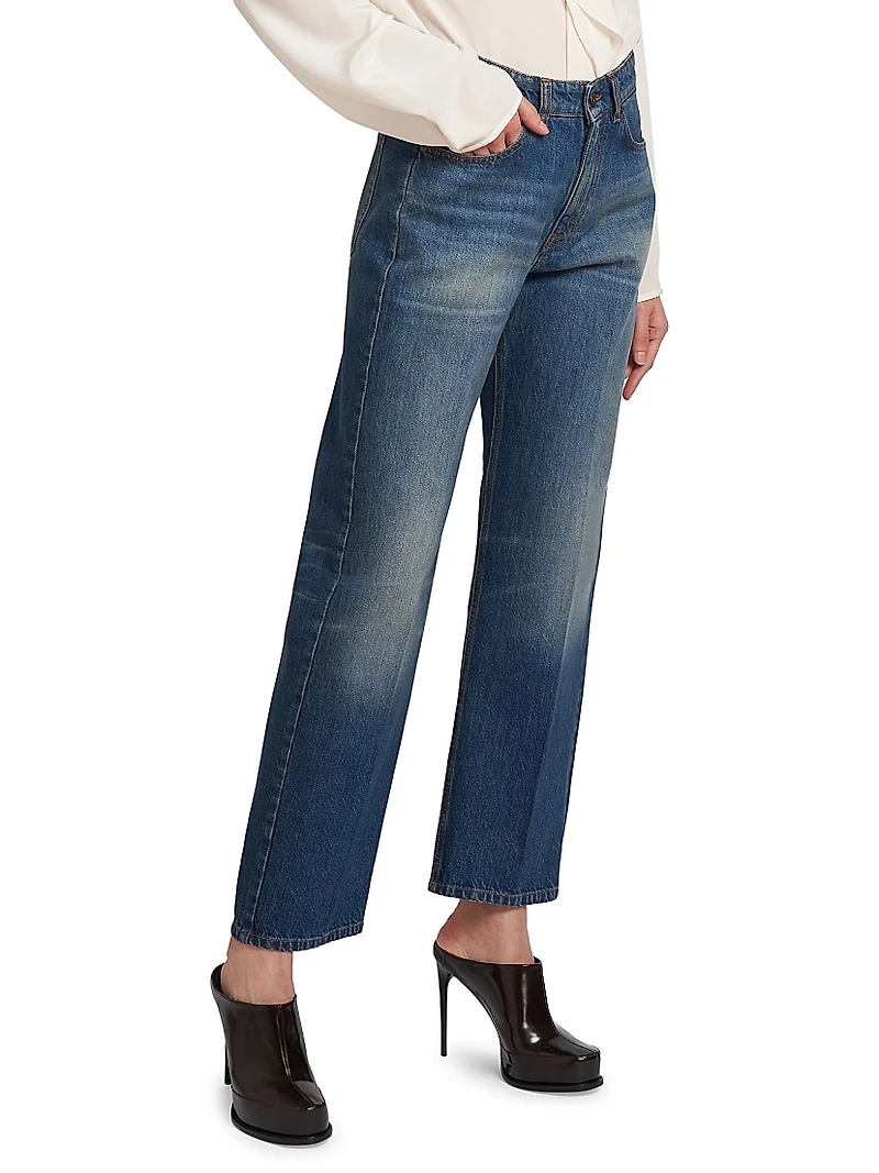 Bernie High-Rise Straight-Leg Jeans