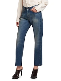 Bernie High-Rise Straight-Leg Jeans