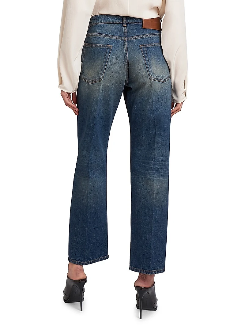 Bernie High-Rise Straight-Leg Jeans