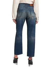 Bernie High-Rise Straight-Leg Jeans