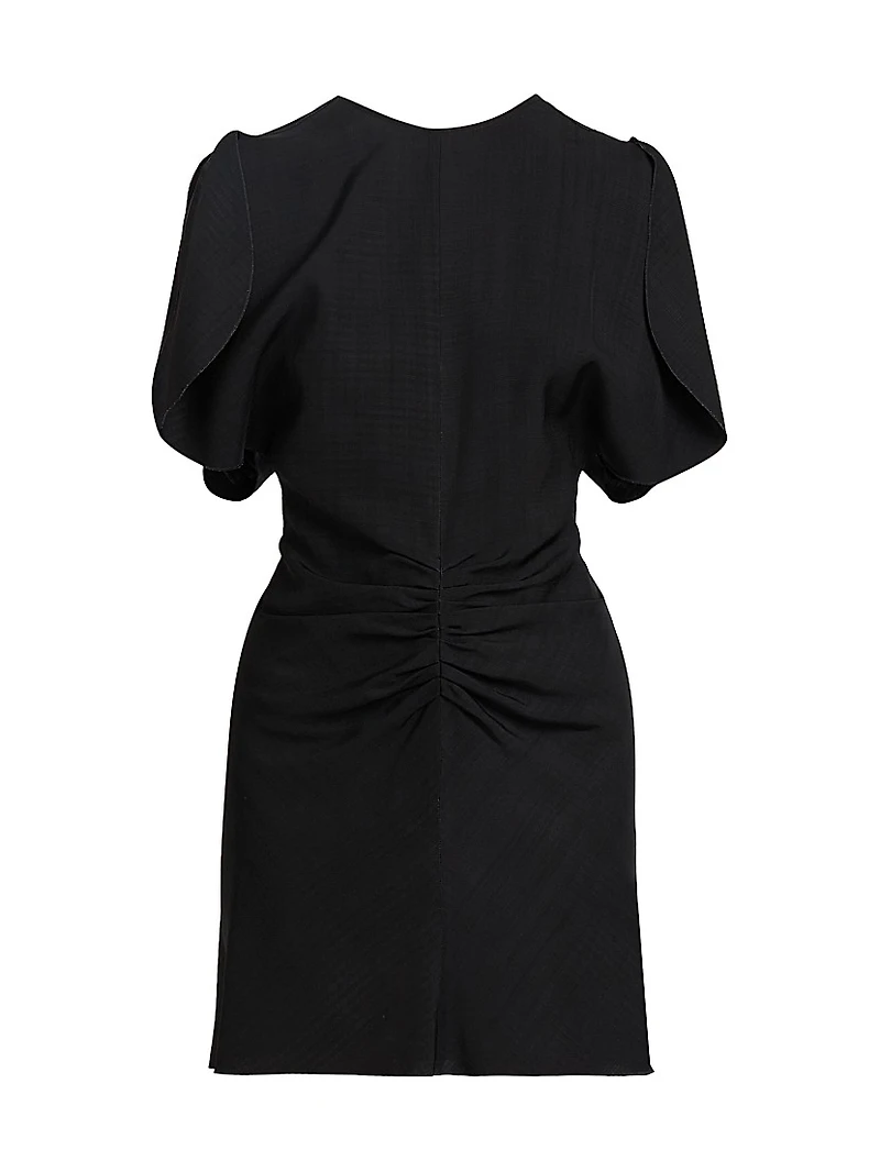 Gathered-Waist Minidress