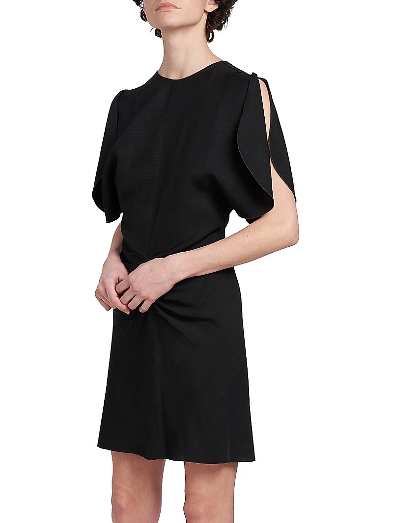 Gathered-Waist Minidress
