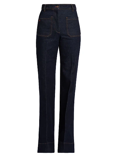 Alina High-Rise Stretch Flare Jeans