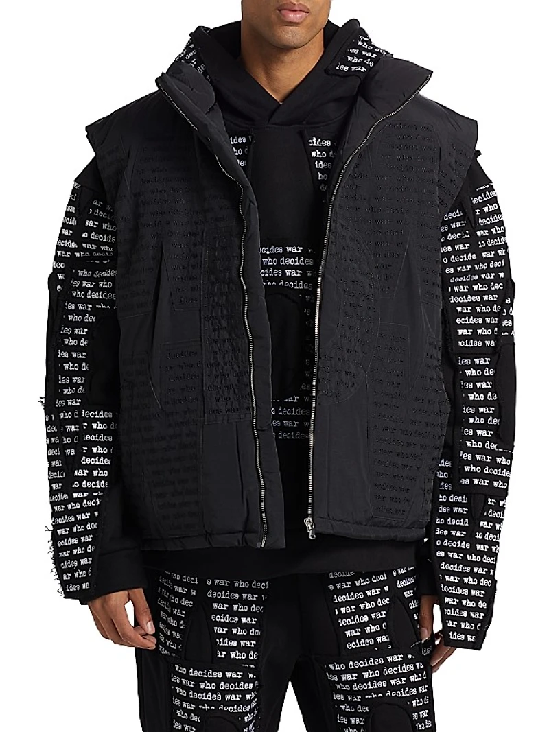 Logo Padded Ski Vest