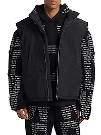 Logo Padded Ski Vest