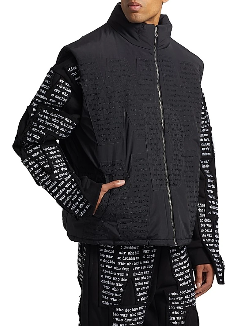 Logo Padded Ski Vest