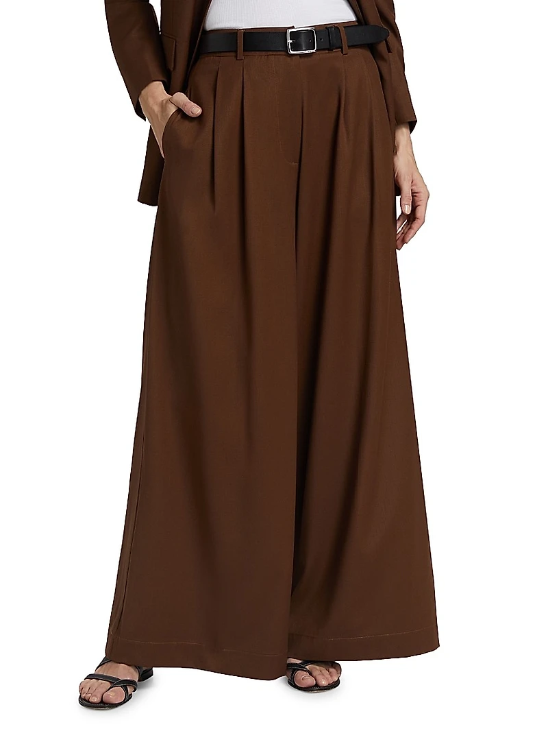 Caseros Dominique Wide-Leg Tailored Pants