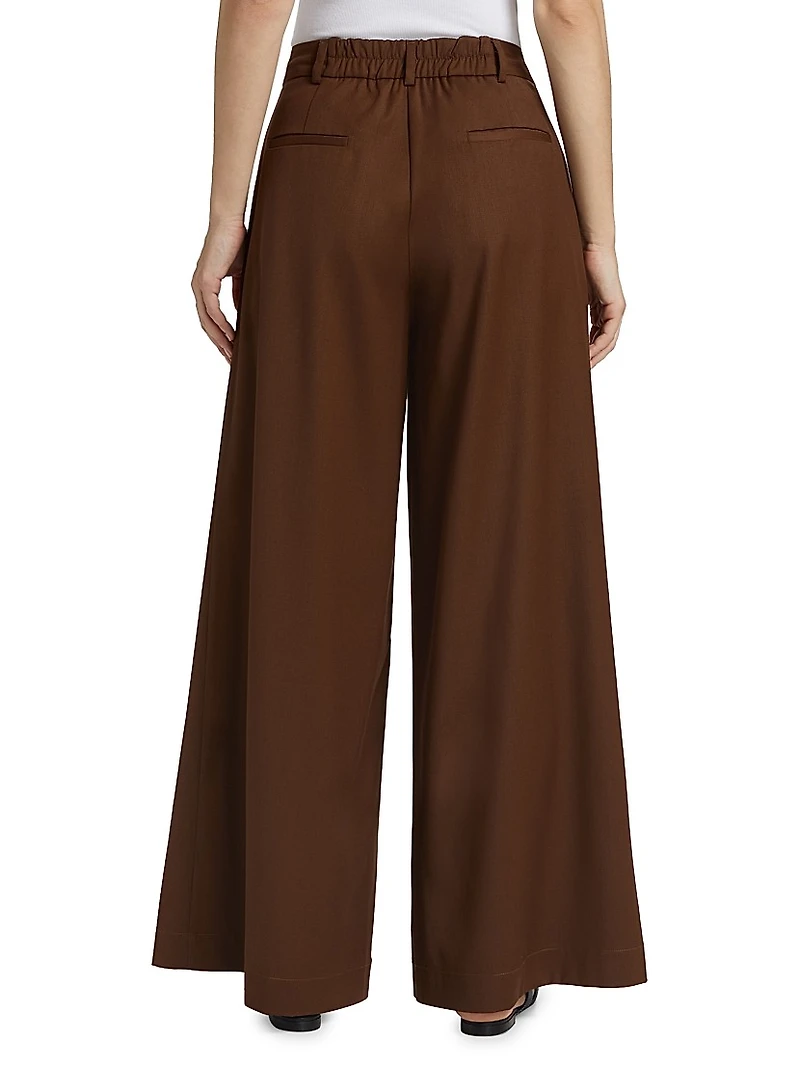 Caseros Dominique Wide-Leg Tailored Pants