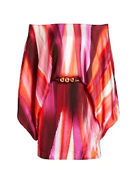 Manon Painted Off-the-Shoulder Minidress