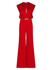 Noel Belted Wide-Leg Jumpsuit