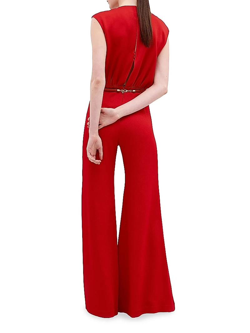 Noel Belted Wide-Leg Jumpsuit