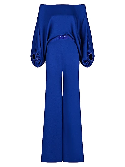 Theresa Off-The-Shoulder Wide-Leg Jumpsuit