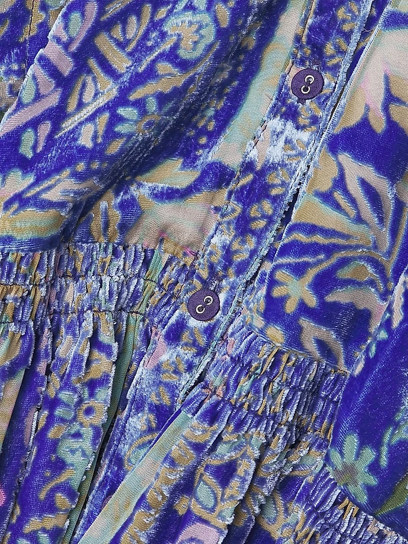 Yoka Floral Tiered Midi-Dress