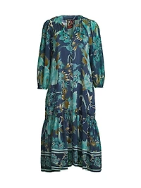 Yoka Floral Midi-Dress