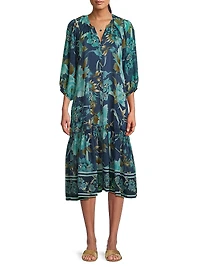Yoka Floral Midi-Dress