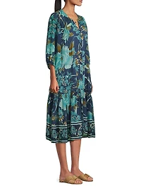 Yoka Floral Midi-Dress