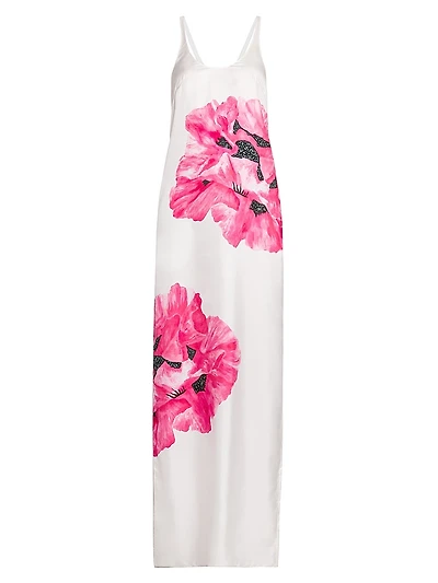Poppy Silk Tank Maxi Dress