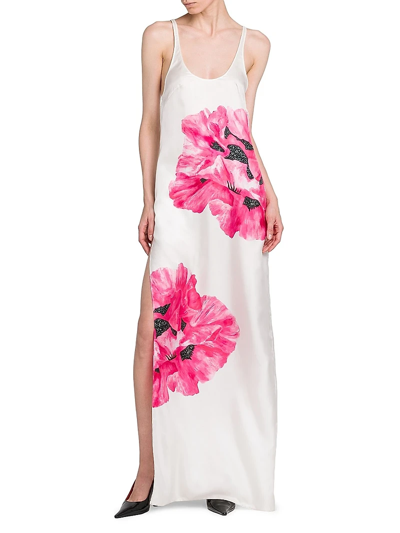 Poppy Silk Tank Maxi Dress