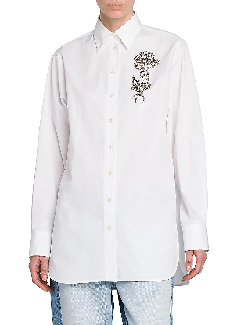 Floral Embellished Shirt