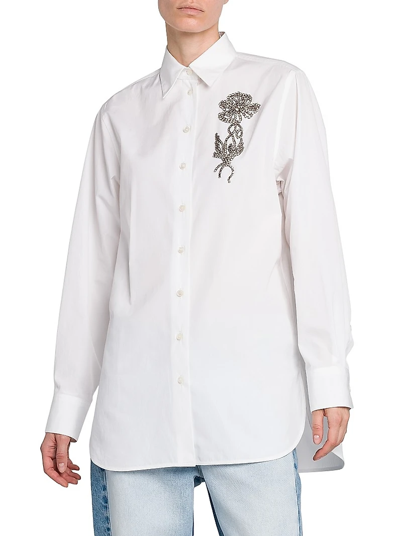 Floral Embellished Shirt