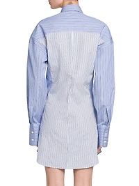 Mixed Stripe Shirtdress