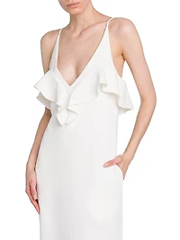 Ruffle Detail Cocktail Dress