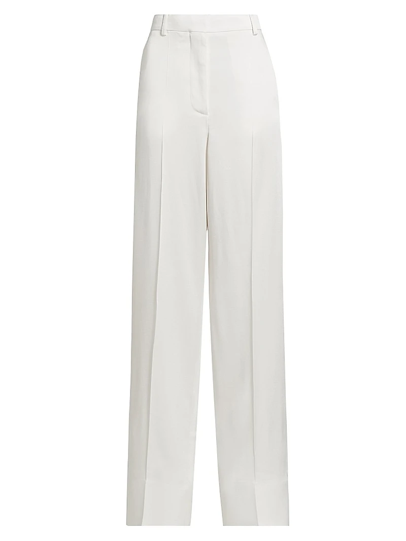 Loose Crease-Front Trousers