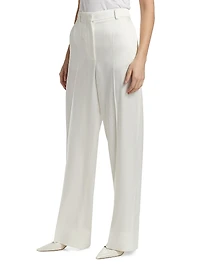 Loose Crease-Front Trousers