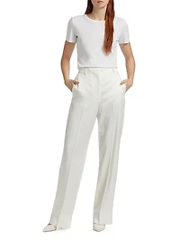 Loose Crease-Front Trousers