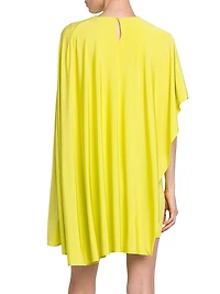 Asymmetric Jersey Minidress