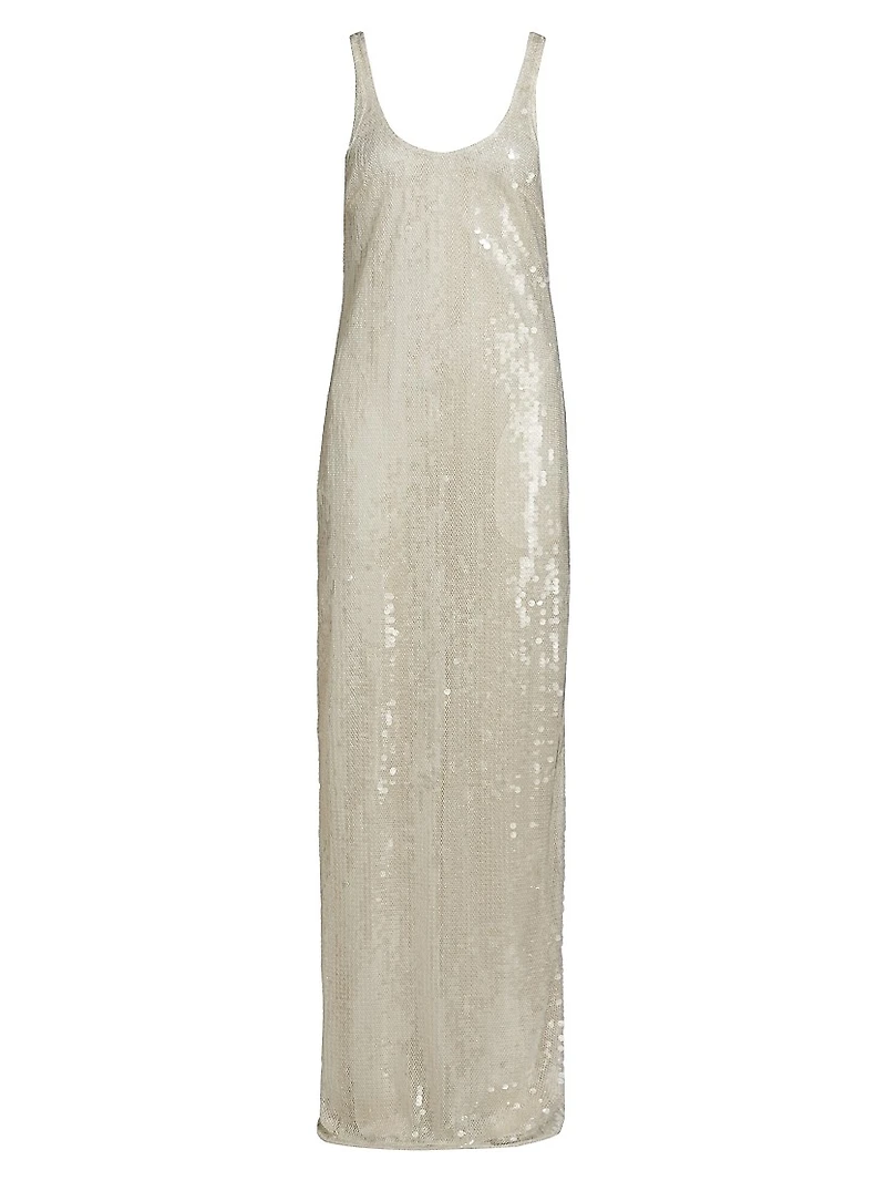 Sequined Tank Gown