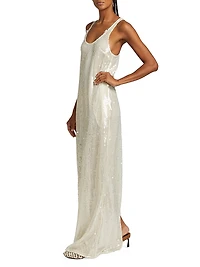 Sequined Tank Gown