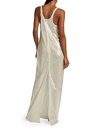 Sequined Tank Gown