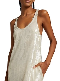 Sequined Tank Gown