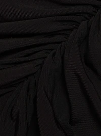 Draped Cape Midi-Dress