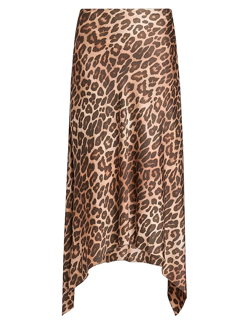 Leopard Flowy Skirt