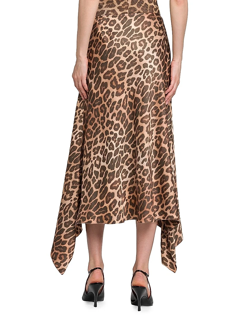 Leopard Flowy Skirt