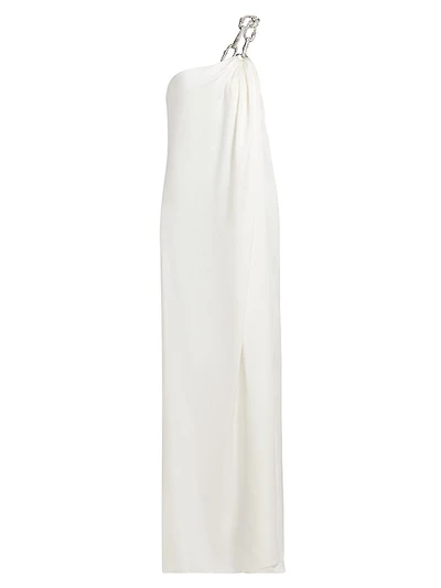 Chain One-Shoulder Gown