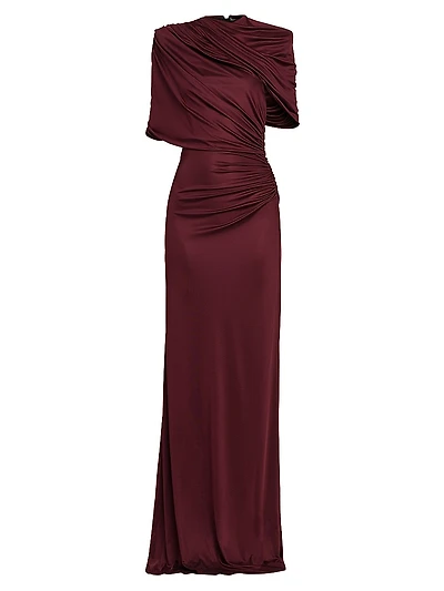 Draped Cape Gown